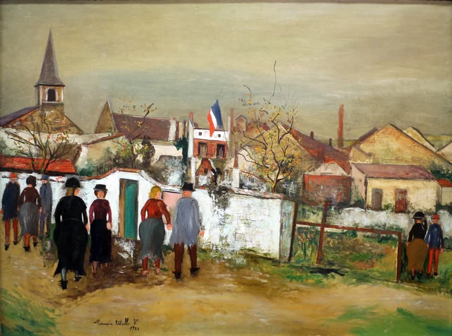 La Mairie au drapeau, Maurice Utrillo