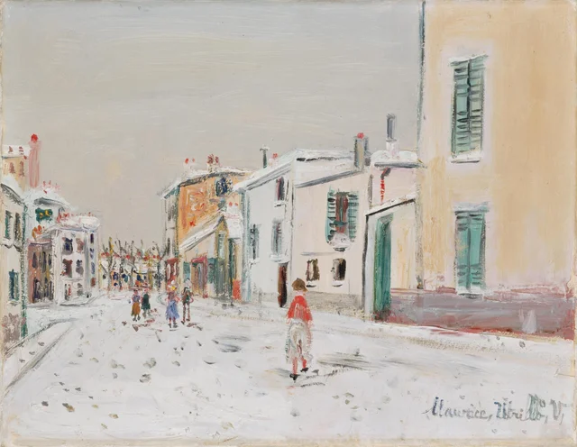 Rue de village sous la neige, Maurice Utrillo
