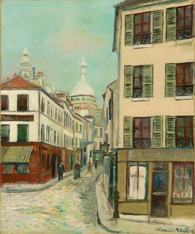 Norvins Street, Montmartre, Maurice Utrillo