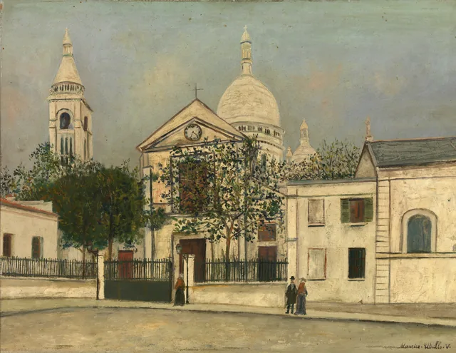 Saint-Pierre et l'église du Sacré-Cœur à Paris, Maurice Utrillo