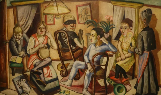 Avant le bal masqué, Max Beckmann
