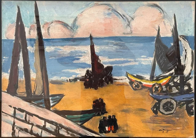 Boats on the Beach, Max Beckmann