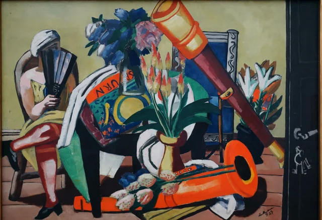 Large Still Life with Telescope, Max Beckmann