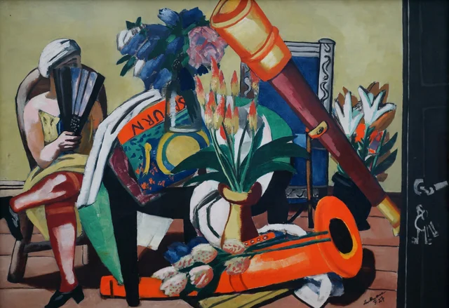 Grande nature morte à la lunette, Max Beckmann