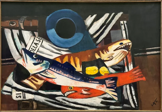 Large Still Life with Fish, Max Beckmann