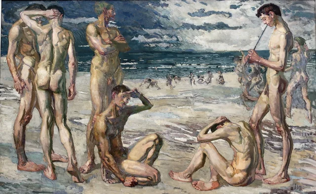 Jóvenes junto al mar, Max Beckmann