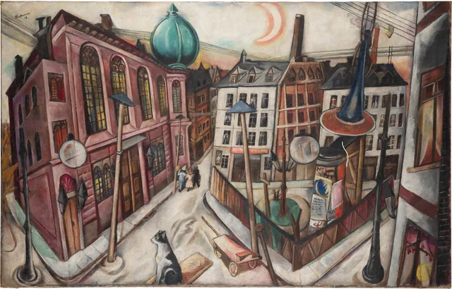 The Synagogue in Frankfurt am Main, Max Beckmann