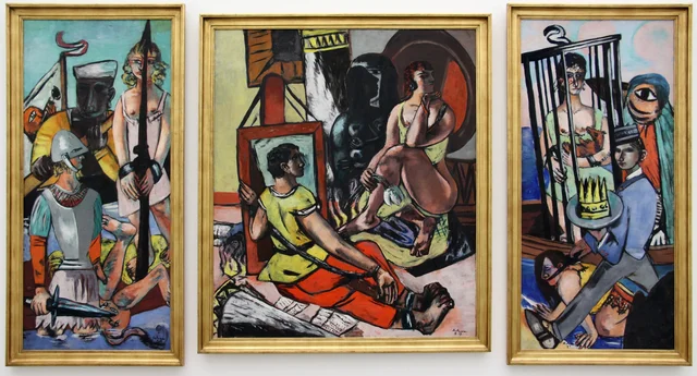 Temptation (Temptation of Saint Anthony), triptych, Max Beckmann
