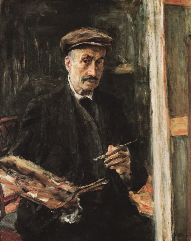 Self-Portrait with Sports Cap at the Easel, Max Liebermann