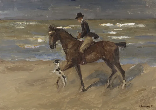 Jinete en la playa, Max Liebermann