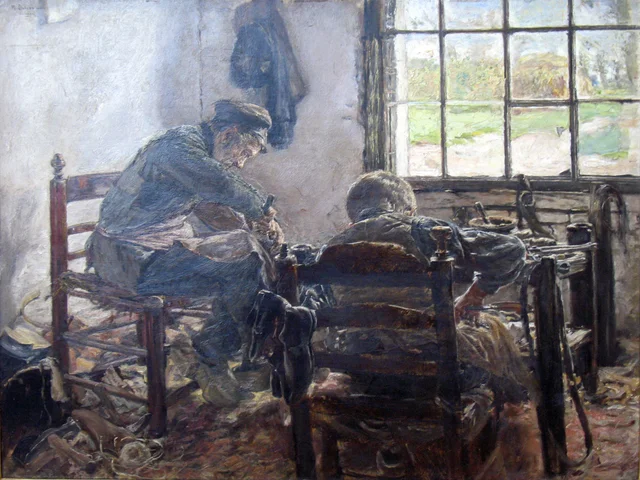 Cobbler's Workshop, Max Liebermann