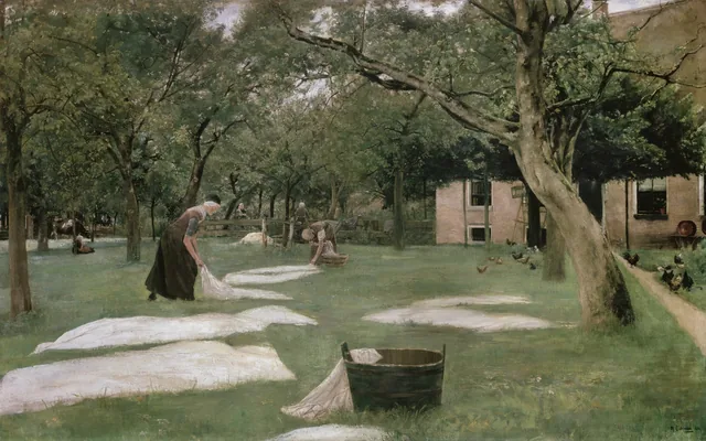 El blanqueo sobre la hierba, Max Liebermann