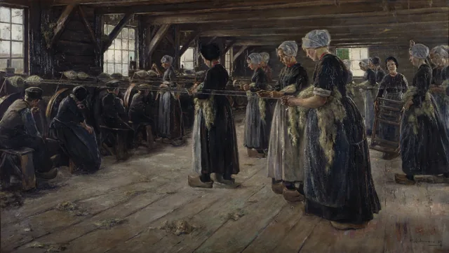 The Flax Barn at Laren, Max Liebermann