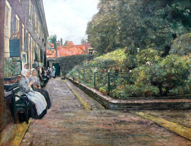 The Stevenstift in Leiden (First Version), Max Liebermann
