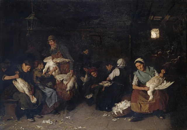 Women Plucking Geese