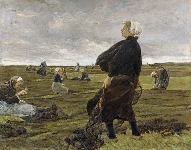 Las remendadoras de redes, Max Liebermann