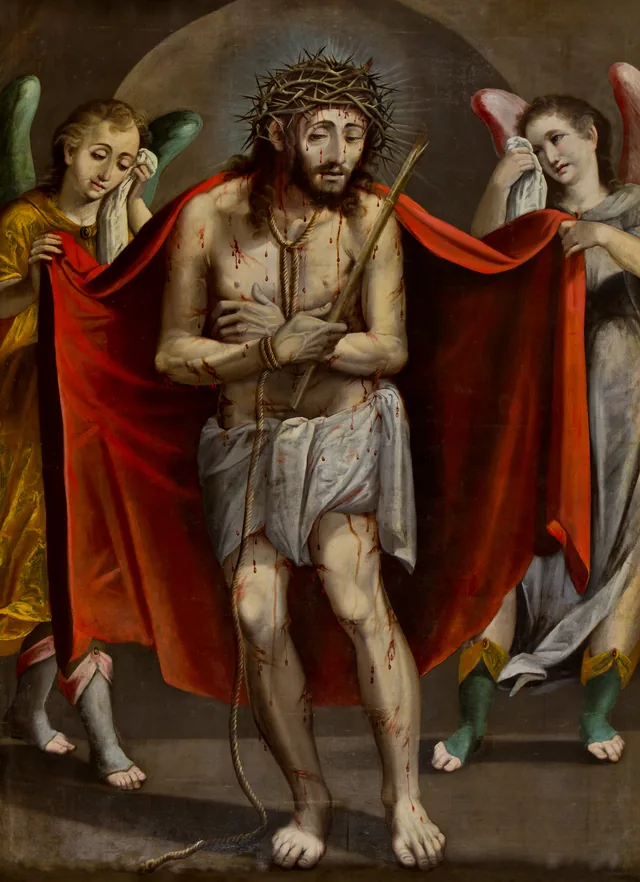 Ecce Homo ou o Homem das Dores consolado por anjos, Melchor Pérez de Holguín