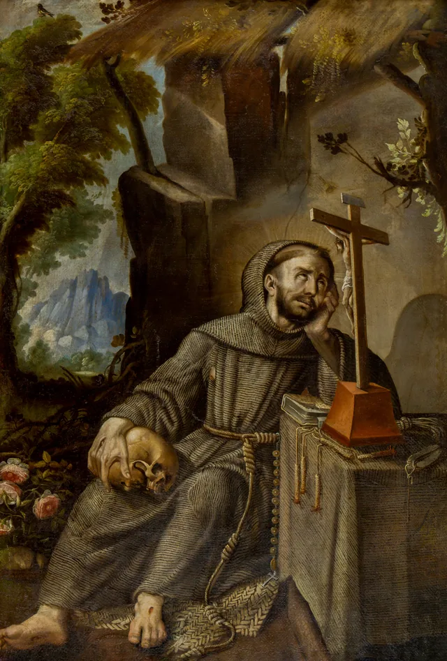 São Francisco de Assis em oração e penitência, Melchor Pérez de Holguín