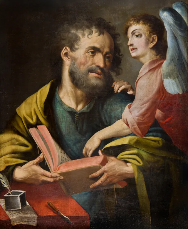 São Mateus Evangelista (de meio corpo), Melchor Pérez de Holguín