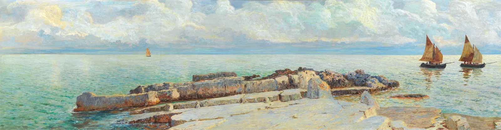 Coastal Landscape, Menci Clement Crnčić
