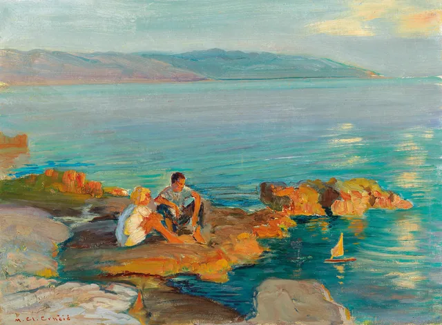 Children on the Beach, Menci Clement Crnčić
