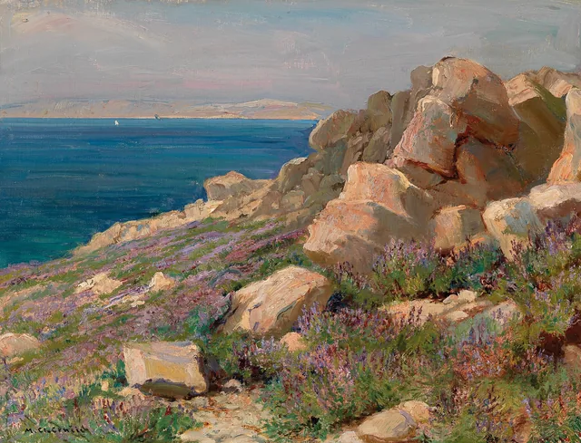 Coastal Landscape in Croatia, Menci Clement Crnčić