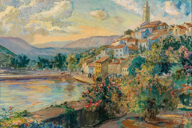 A View of Novi Vinodolski, Menci Clement Crnčić