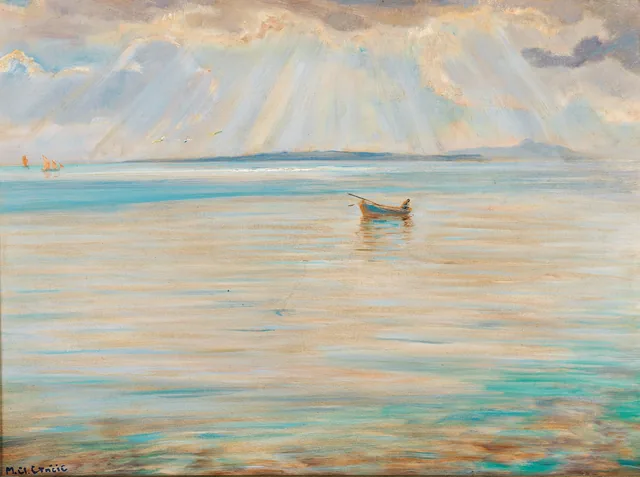 View of the Island of Krk, Menci Clement Crnčić