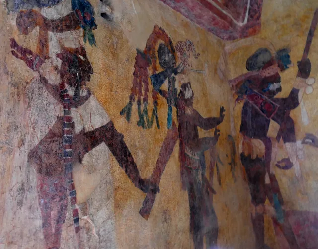 Bonampak, Room 3: dancers, Mesoamerica