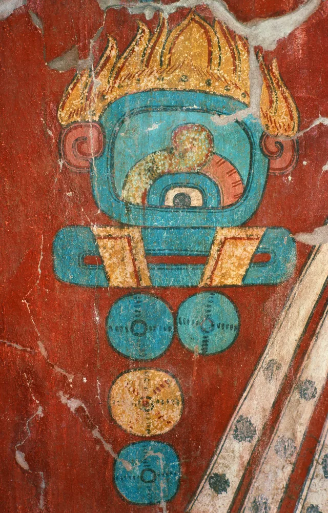 Cacaxtla, Building A: glyph
