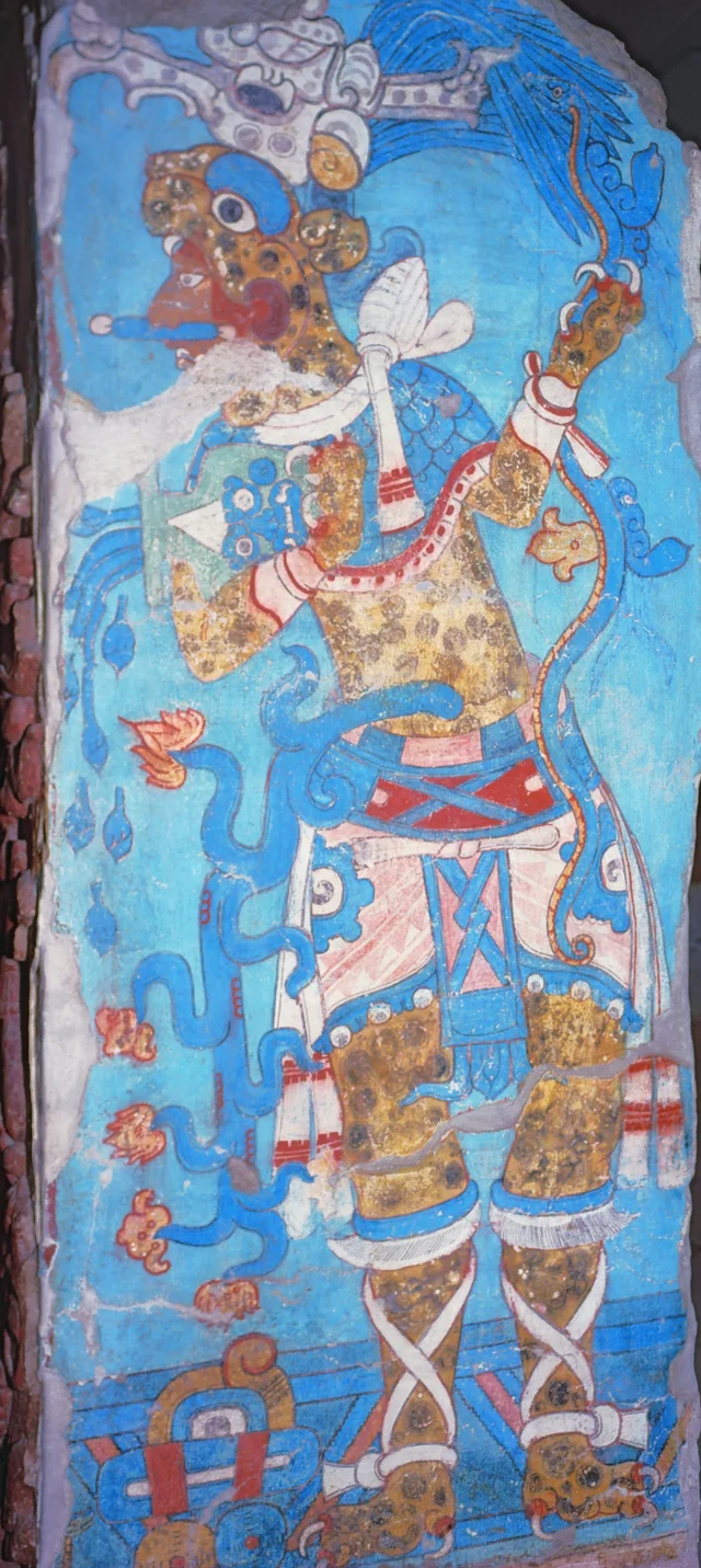 Cacaxtla, Building A: left door jamb