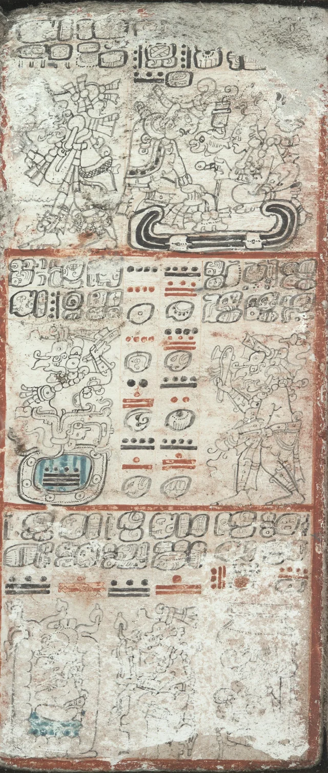 Dresden Codex, page 33: offerings to the rain god