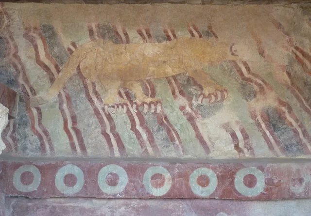 Teotihuacan, Avenue of the Dead: the Puma mural