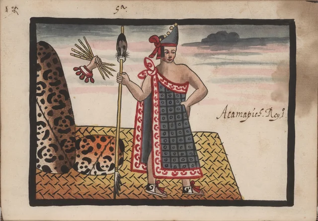 Tovar Codex: Acamapichtli, first king, Mesoamerica