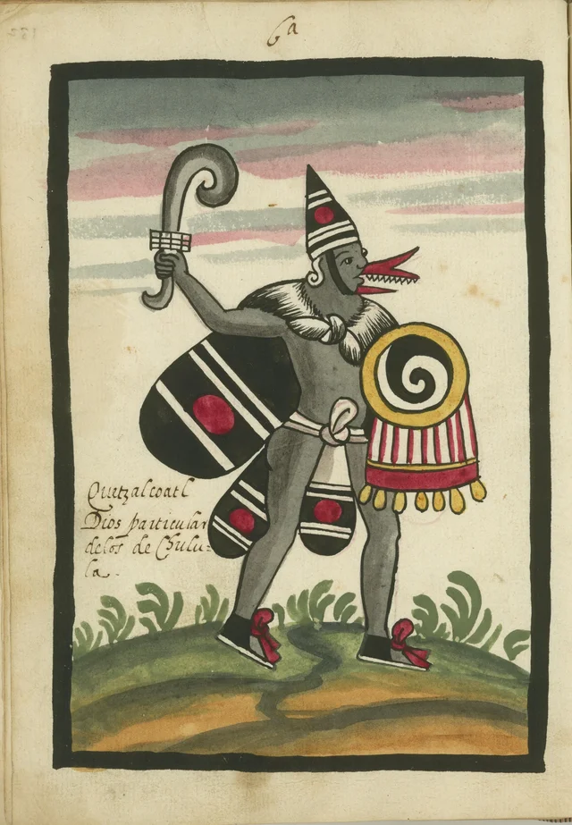Tovar Codex: Quetzalcoatl, god of Cholula
