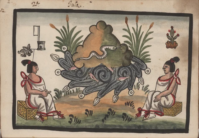 Tovar Codex: Tula, the serpent hill, Mesoamerica