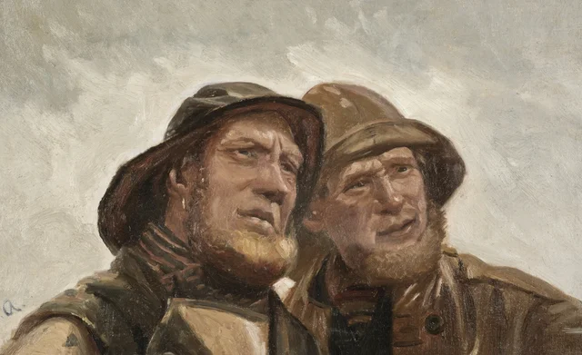 Dois pescadores. Estudo