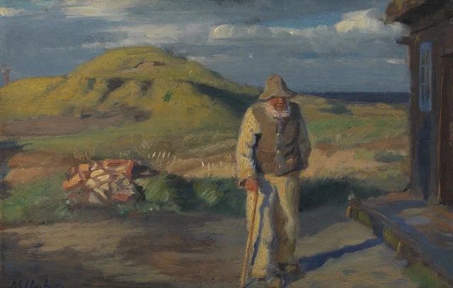 A Blind Man Outside his House, Michael Ancher