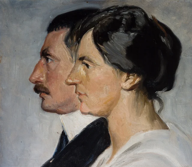O rei Cristiano X e a rainha Alexandrina da Dinamarca, Michael Ancher