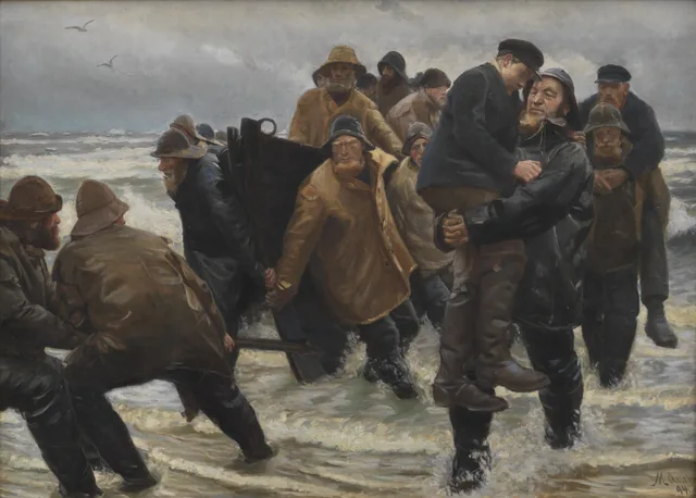 A Tripulação salva, Michael Ancher