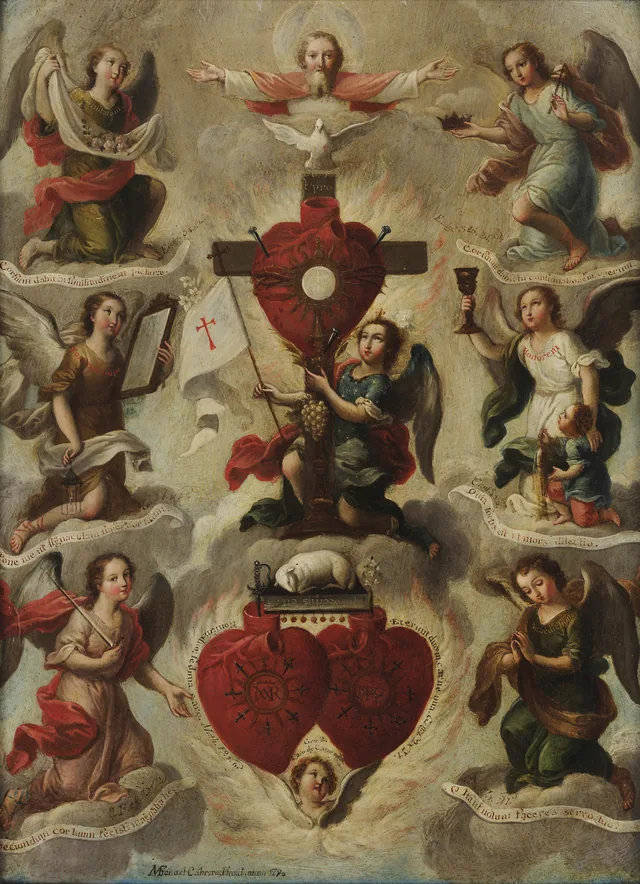 Alegoria da Santa Eucaristia, Miguel Cabrera