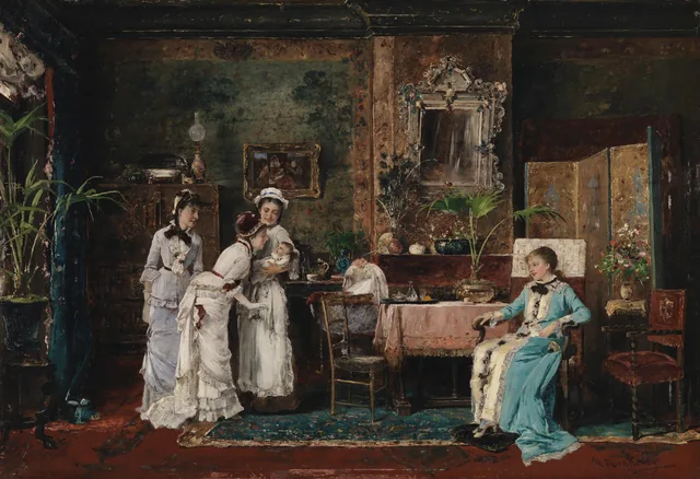A Visita à parturiente, Mihály Munkácsy