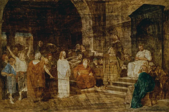 Cristo diante de Pilatos, Mihály Munkácsy