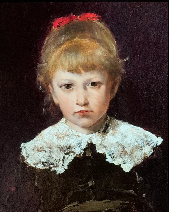 Retrato de una niña pequeña, Mihály Munkácsy