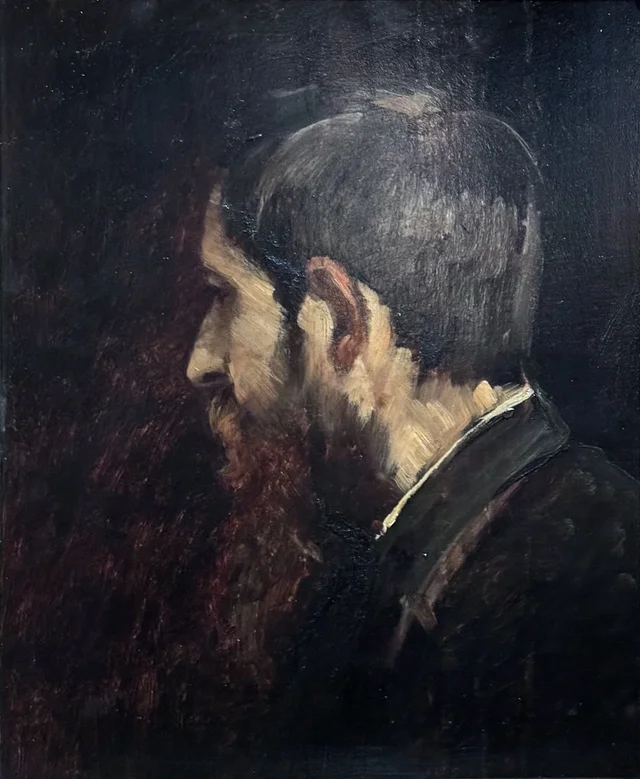 Portrait of László Paál, ムンカーチ・ミハーイ