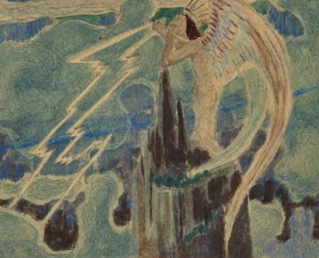 オペラ「ユラテ」の幕の下絵