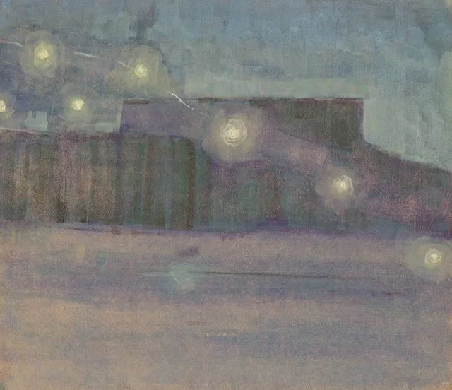 Sparks. II from the cycle of 3 paintings