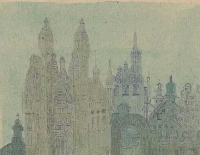The City. From the cycle of sketches “The City”