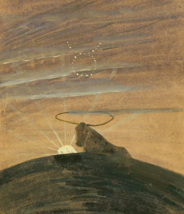 Le Soleil passe dans le signe du Taureau. IV du cycle de 12 tableaux « Le Zodiaque »