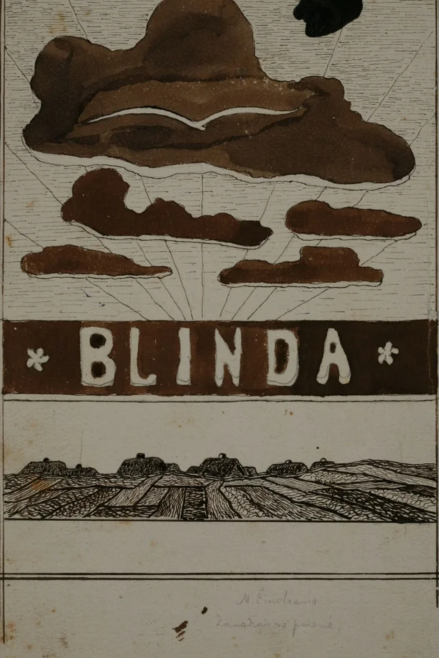 Projet de couverture du livre « Blinda » de G. Landsbergis-Žemkalnis